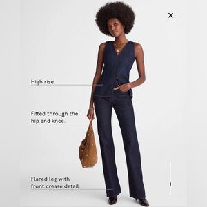 Madewell Vintage Flare Jean in Rinse Wash
